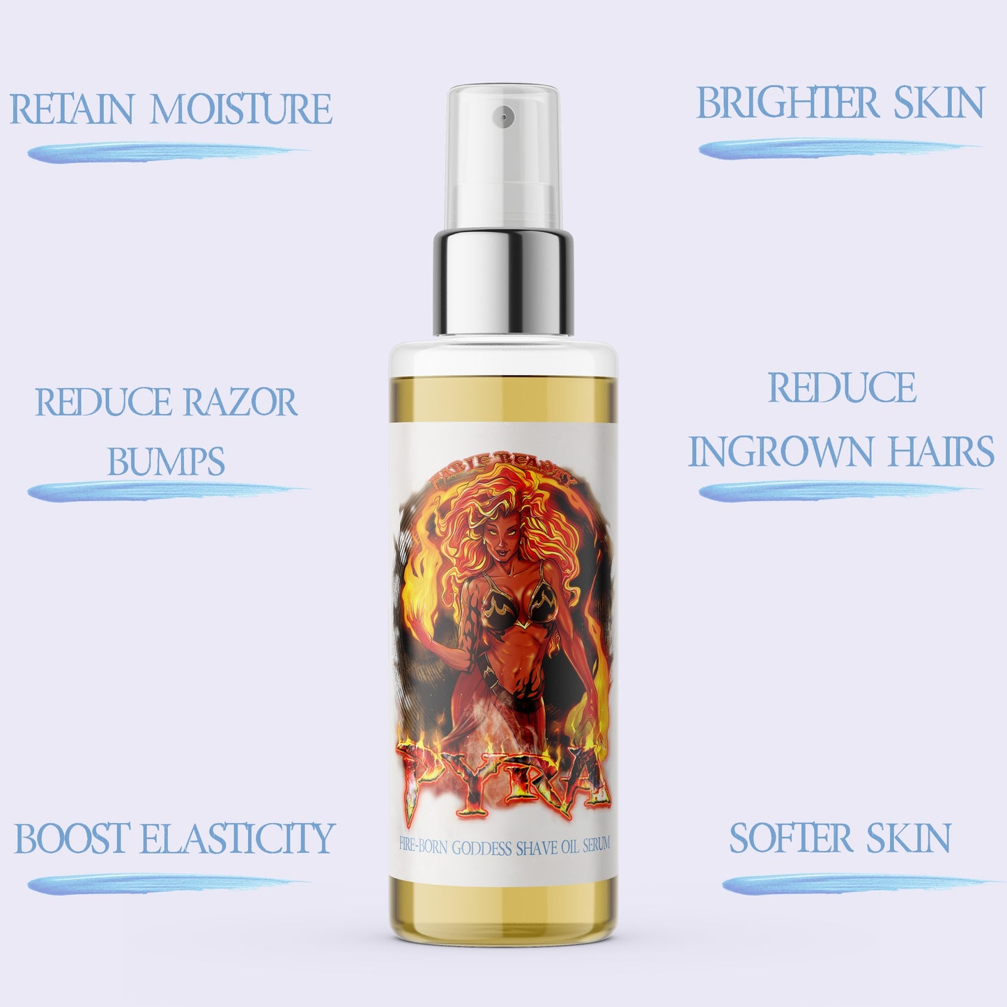 Pyra - Shave Oil Serum - Smooth Palo Santo, Invigorating Mandarin, Coconut Shavings