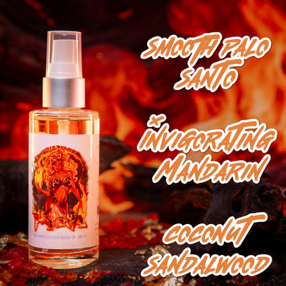 Pyra - Shave Oil Serum - Smooth Palo Santo, Invigorating Mandarin, Coconut Shavings