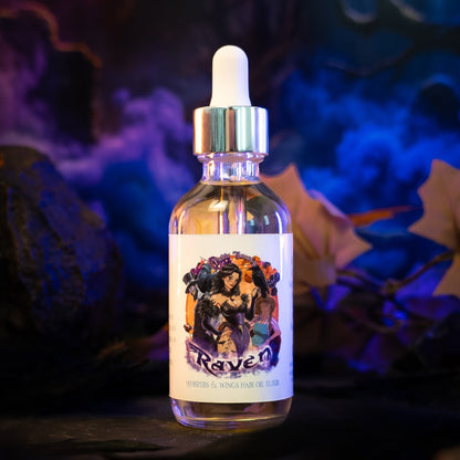 Raven - Hair Oil Elixir - Fresh Gingerbread, Bourbon Soaked Vanilla, Sugary Icing