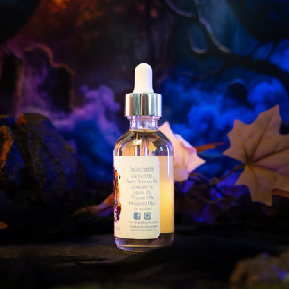 Raven - Hair Oil Elixir - Fresh Gingerbread, Bourbon Soaked Vanilla, Sugary Icing