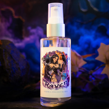Raven - Shave Oil Serum - Fresh Gingerbread, Bourbon Soaked Vanilla, Sugary Icing