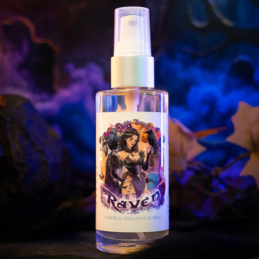 Raven - Shave Oil Serum - Fresh Gingerbread, Bourbon Soaked Vanilla, Sugary Icing
