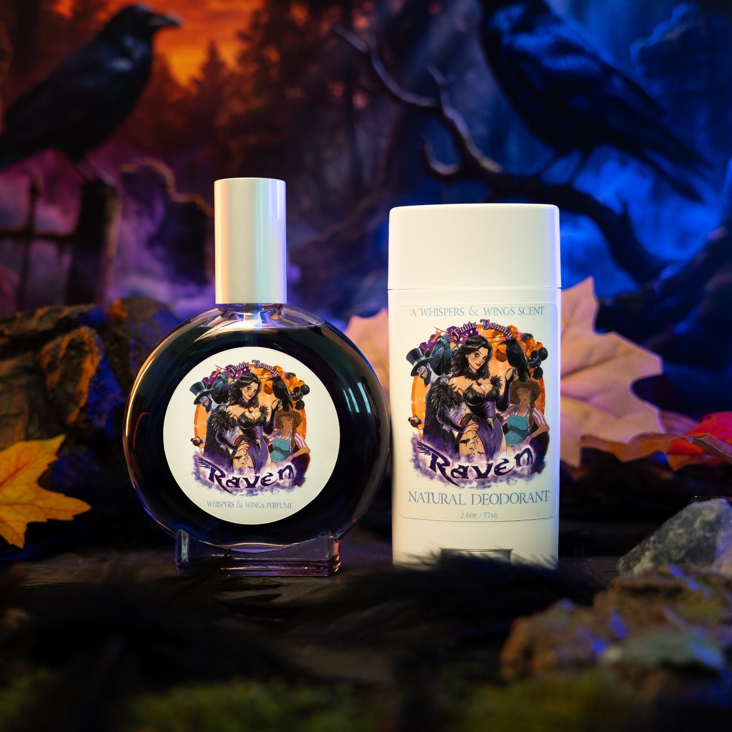 Raven - Fragrance & Function Duo - Fresh Gingerbread, Bourbon Soaked Vanilla, Sugary Icing