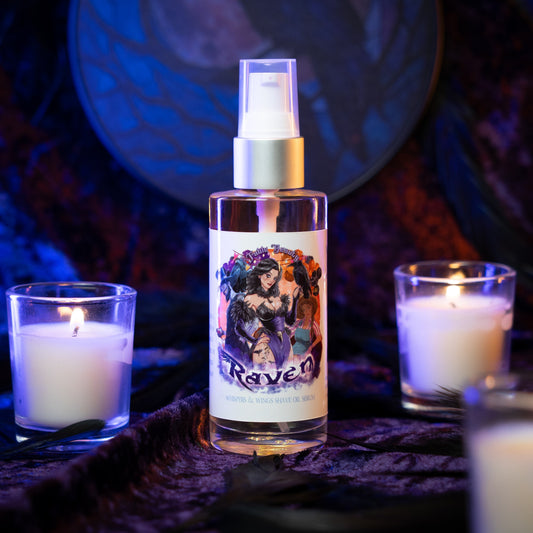 Raven - Shave Oil Serum - Fresh Gingerbread, Bourbon Soaked Vanilla, Sugary Icing