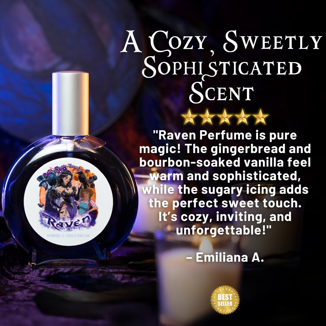 Raven - Perfume - Fresh Gingerbread, Bourbon Soaked Vanilla, Sugary Icing