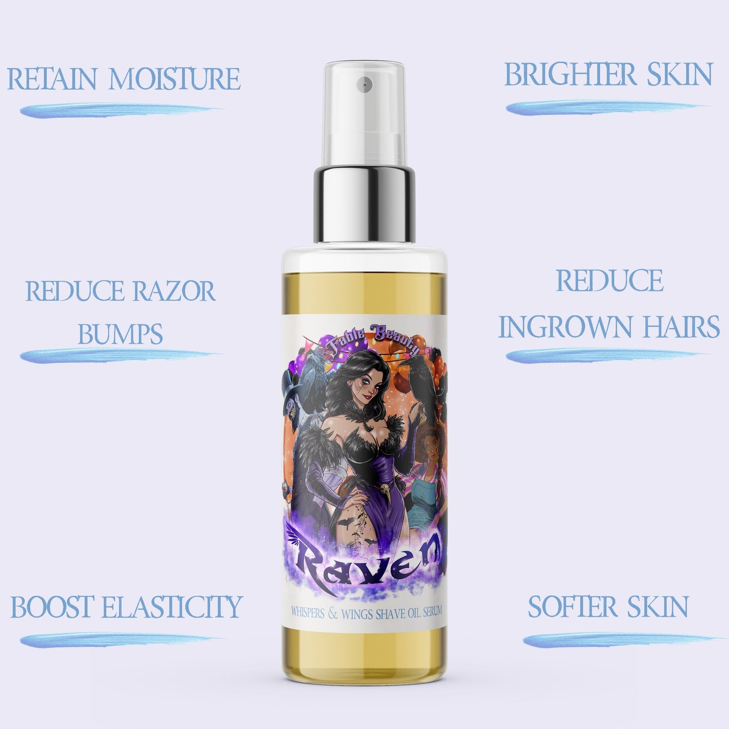 Raven - Shave Oil Serum - Fresh Gingerbread, Bourbon Soaked Vanilla, Sugary Icing