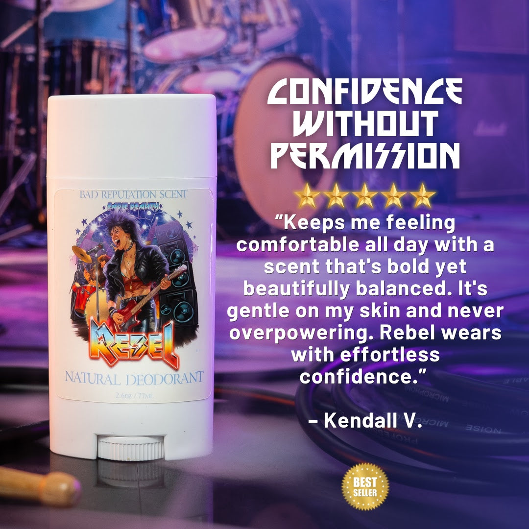 Rebel - Natural Deodorant - Dark Spiced Cola, Midnight Cherry, Velvet Whiskey