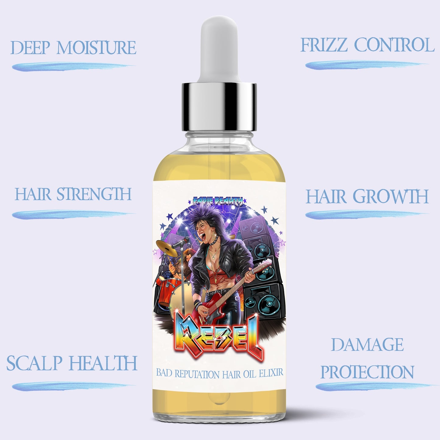 Rebel - Hair Oil Elixir - Dark Spiced Cola, Midnight Cherry, Velvet Whiskey