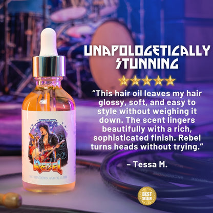 Rebel - Hair Oil Elixir - Dark Spiced Cola, Midnight Cherry, Velvet Whiskey