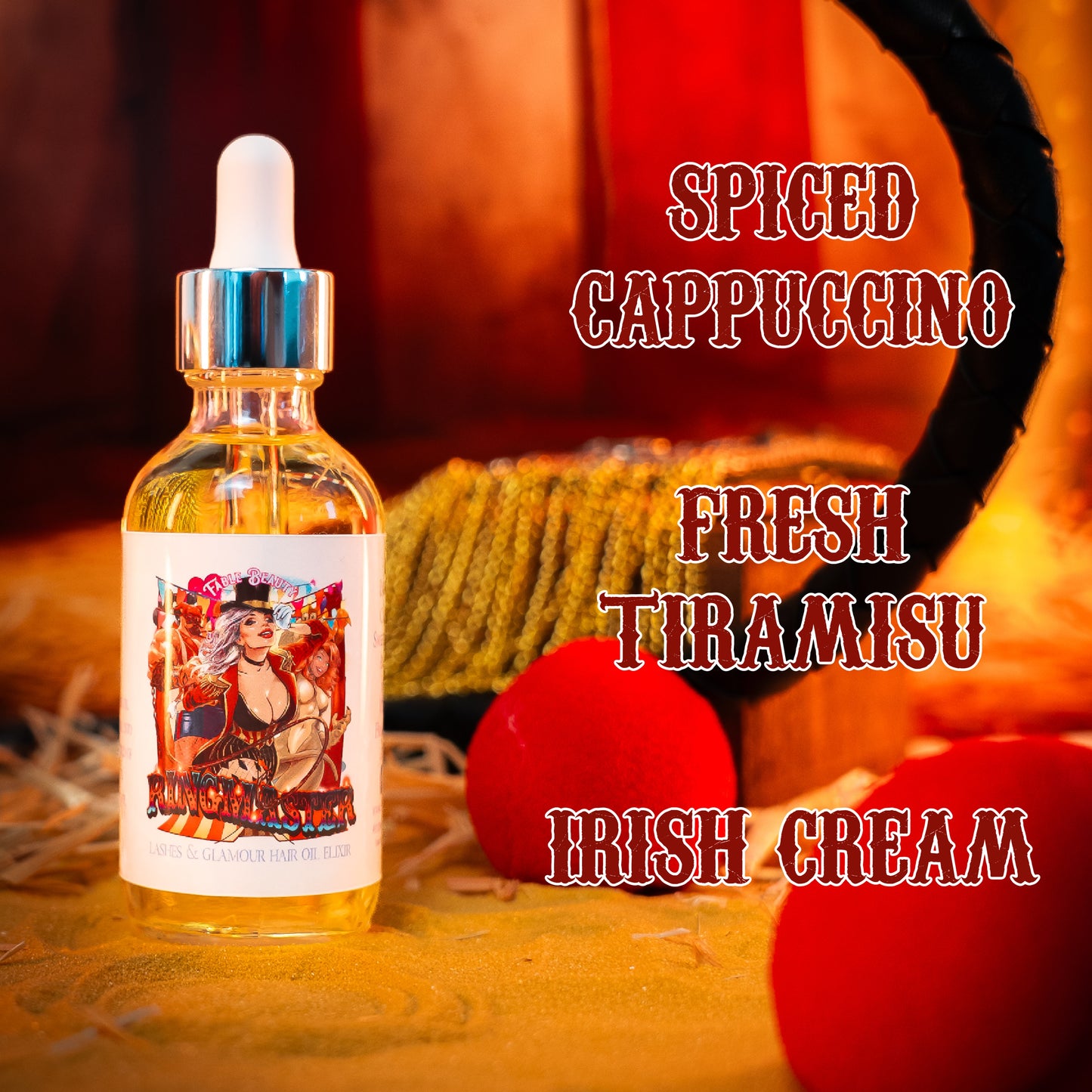 Ringmaster - Hair Oil Elixir - Spiced Cappuccino, Fresh Tiramisu, Irish Cream