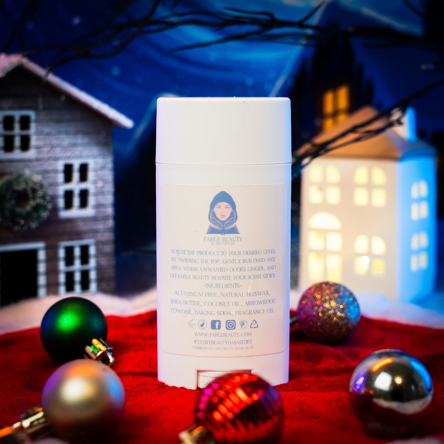 Sandy Claws - Natural Deodorant - Warm Pumpkin Spice, Creamy Peppermint, Cozy Warm Vanilla