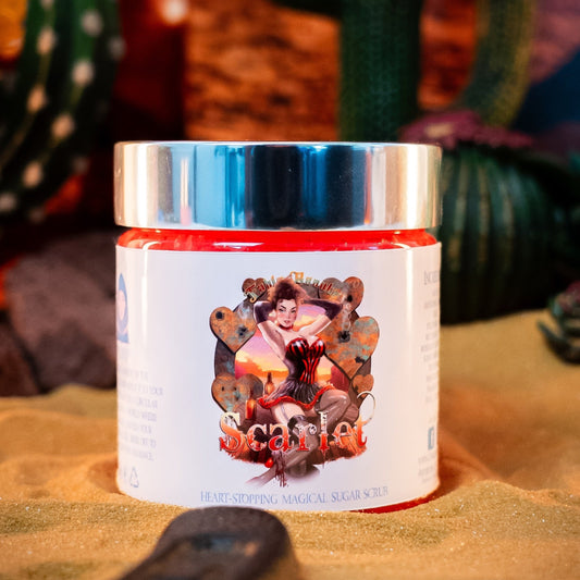 Scarlet - Magical Sugar Scrub - Whiskey Barrels, Maraschino Cherry, Orange Zest