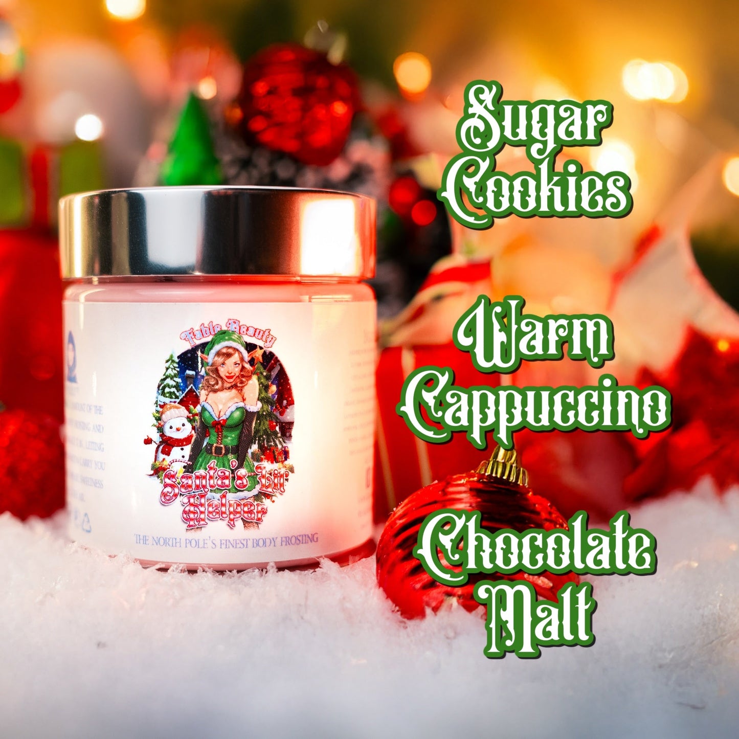 Santa's Lil' Helper - Body Frosting - Sugar Cookies, Warm Cappuccino, & Chocolate Malt