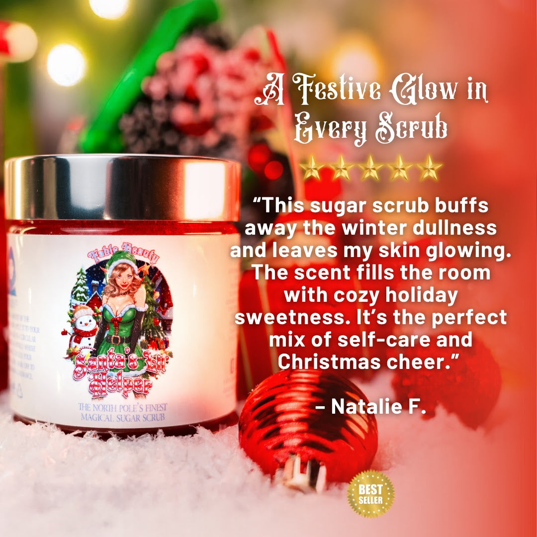 Santa's Lil' Helper - Magical Sugar Scrub - Sugar Cookies, Warm Cappuccino, & Chocolate Malt