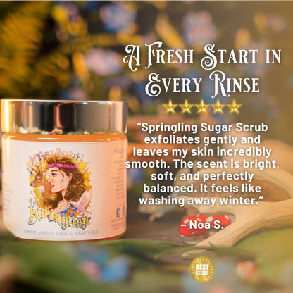 Springling - Magical Sugar Scrub - Pear Juice, Ethereal Blossoms, Vanilla Whisper