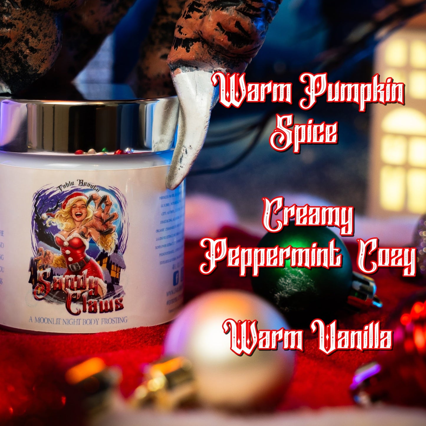 Sandy Claws - Body Frosting - Warm Pumpkin Spice, Creamy Peppermint, Cozy Warm Vanilla