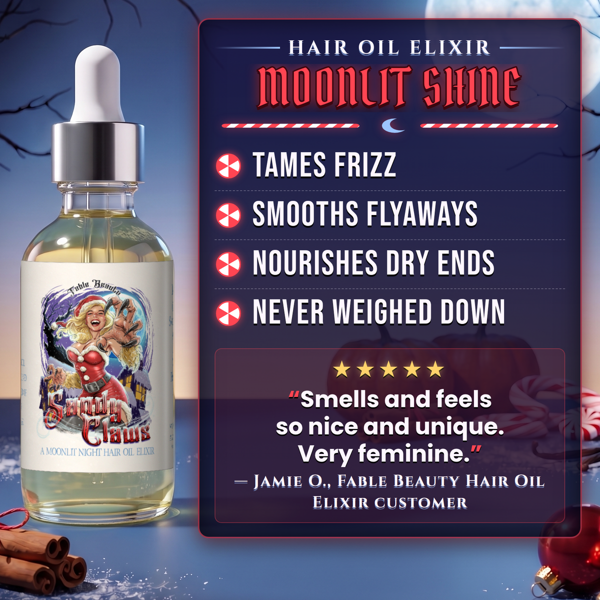 Sandy Claws - Beauty Box - Warm Pumpkin Spice, Creamy Peppermint, Cozy Warm Vanilla