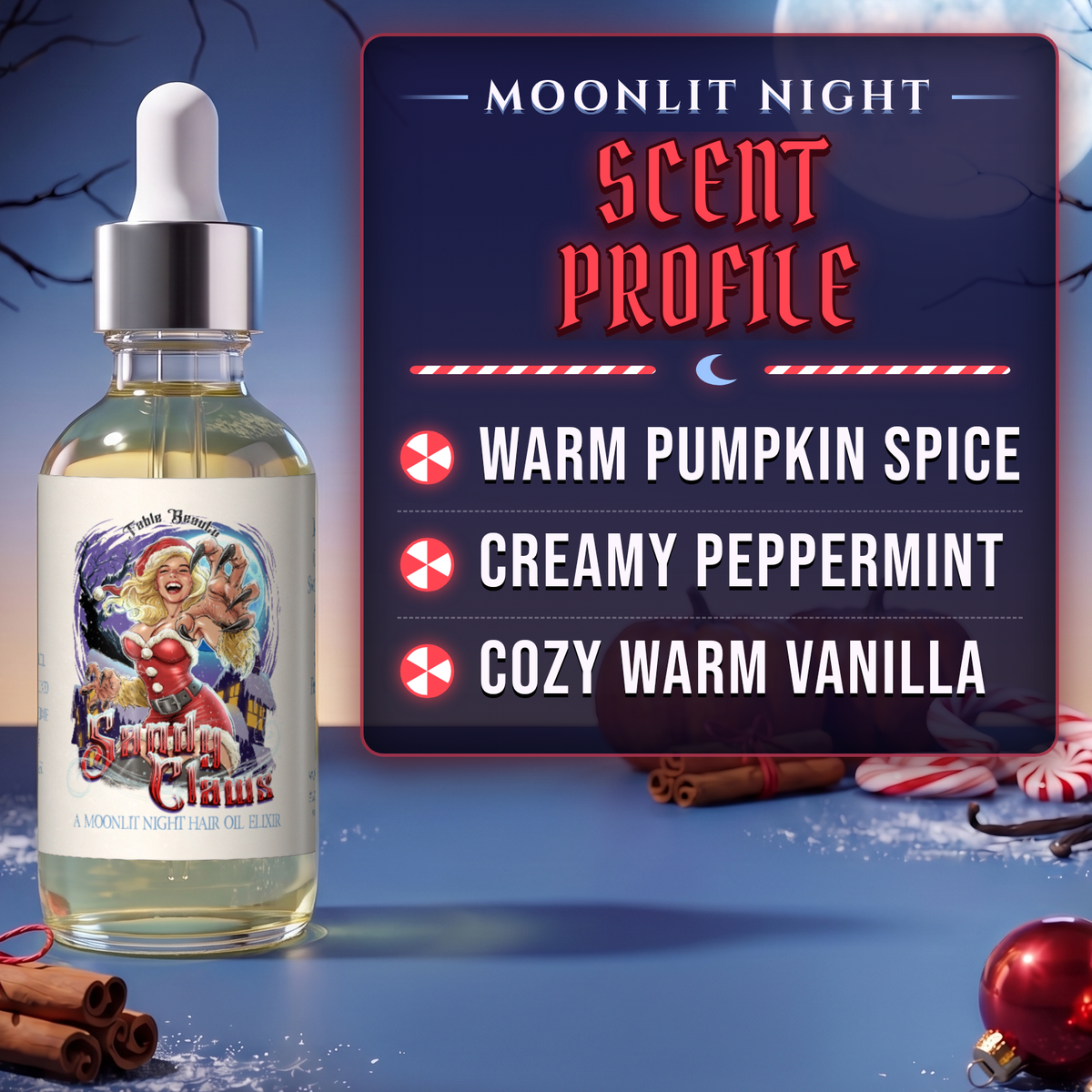Sandy Claws - Razor and Radiance Duo - Warm Pumpkin Spice, Creamy Peppermint, Cozy Warm Vanilla