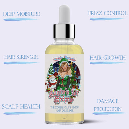 Santa's Lil' Helper - Hair Oil Elixir - Sugar Cookies, Warm Cappuccino, & Chocolate Malt
