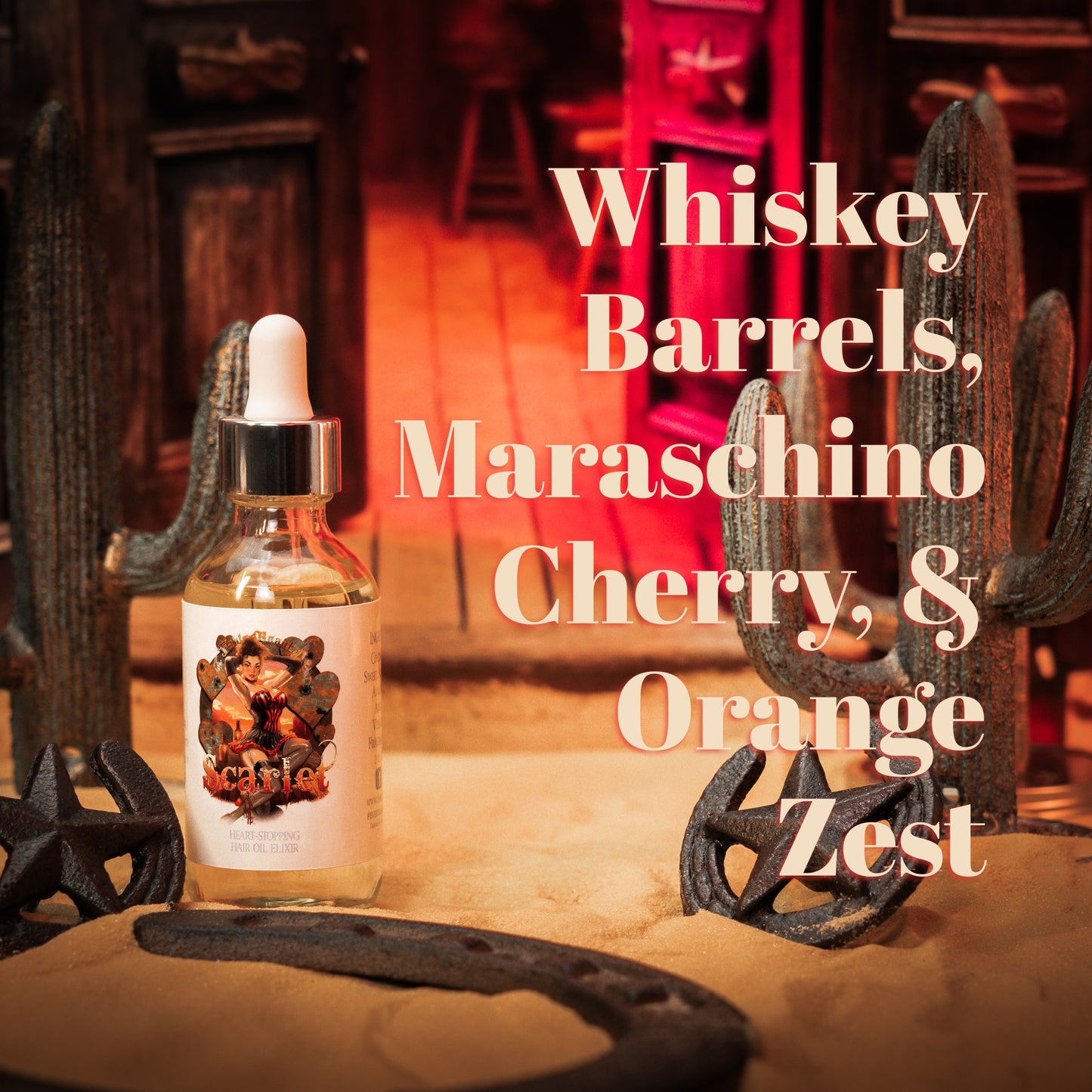 Scarlet - Razor and Radiance Duo - Whiskey Barrels, Maraschino Cherry, Orange Zest
