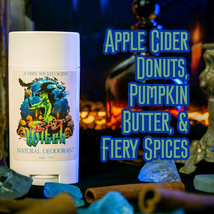 Bad Witch - Natural Deodorant - Apple Cider Donuts, Pumpkin Butter, Fiery Spices