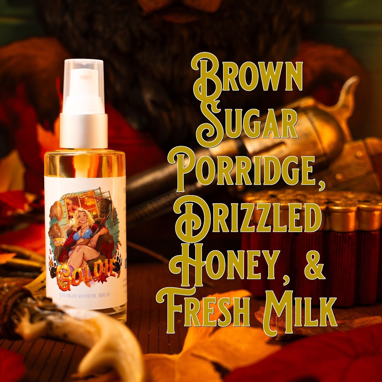Goldie - Shave Oil Serum - Brown Sugar Porridge, Drizzled Honey, Fresh Milk