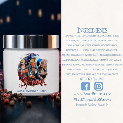 Slayer - Body Frosting - Blood-Kissed Dahlia, Piercing Pink Pepper, Decadent Almond Cream
