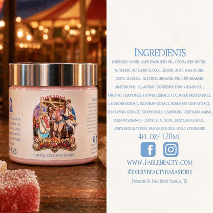 Mary Go Round - Body Frosting - Mesmerizing Saffron & Jasmine, Candied Fruit Accords, Sugary Funnel Cake