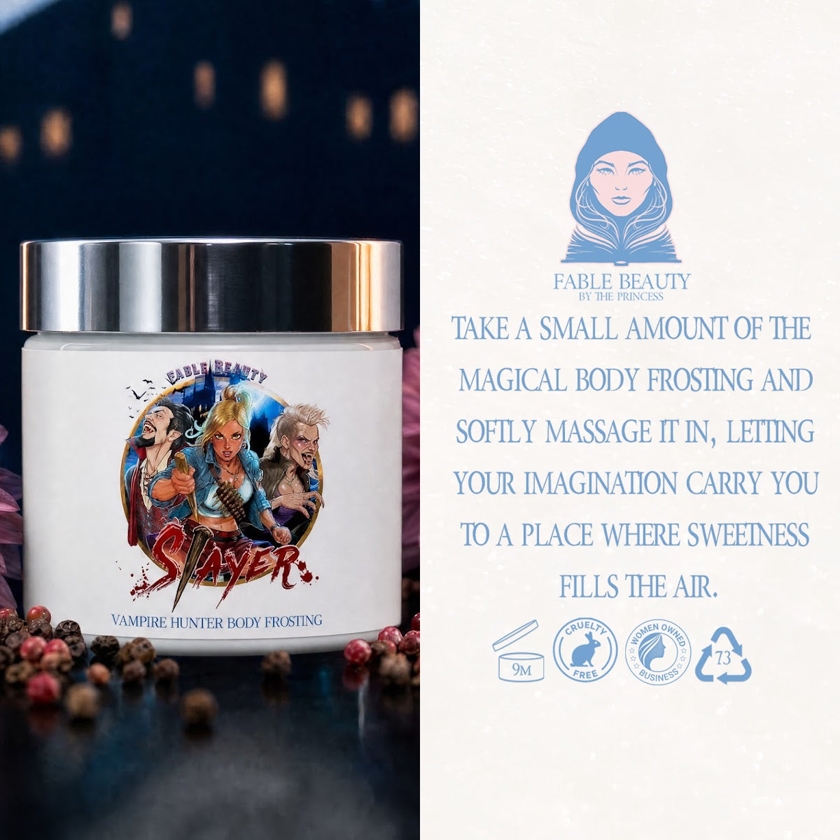 Slayer - Body Frosting - Blood-Kissed Dahlia, Piercing Pink Pepper, Decadent Almond Cream
