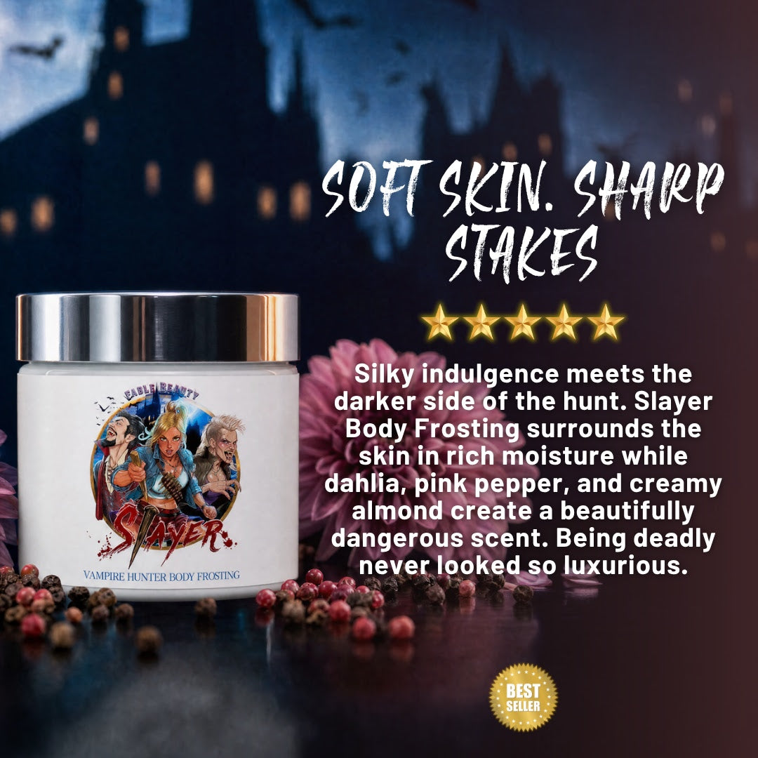Slayer - Body Frosting - Blood-Kissed Dahlia, Piercing Pink Pepper, Decadent Almond Cream