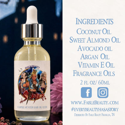 Slayer - Hair Oil Elixir - Blood-Kissed Dahlia, Piercing Pink Pepper, Decadent Almond Cream