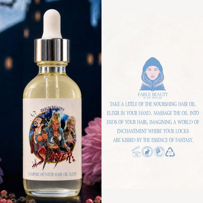 Slayer - Hair Oil Elixir - Blood-Kissed Dahlia, Piercing Pink Pepper, Decadent Almond Cream