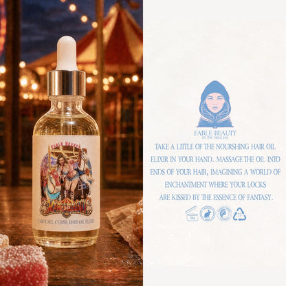 Mary Go Round - Hair Oil Elixir - Mesmerizing Saffron & Jasmine, Candied Fruit Accords, Sugary Funnel Cake