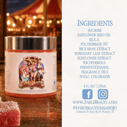 Mary Go Round - Magical Sugar Scrub - Mesmerizing Saffron & Jasmine, Candied Fruit Accords, Sugary Funnel Cake