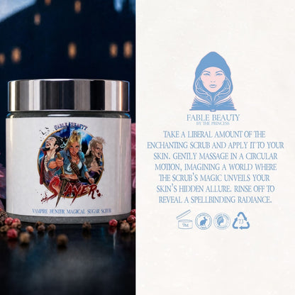 Slayer - Magical Sugar Scrub - Blood-Kissed Dahlia, Piercing Pink Pepper, Decadent Almond Cream