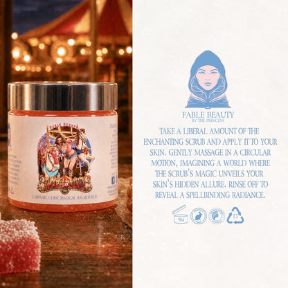 Mary Go Round - Magical Sugar Scrub - Mesmerizing Saffron & Jasmine, Candied Fruit Accords, Sugary Funnel Cake