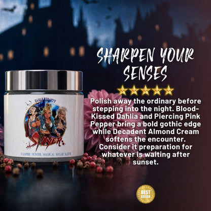 Slayer - Magical Sugar Scrub - Blood-Kissed Dahlia, Piercing Pink Pepper, Decadent Almond Cream