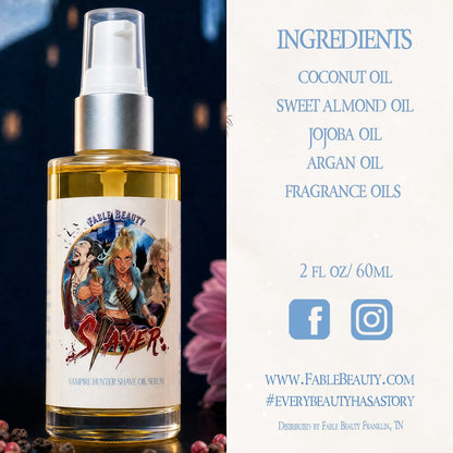 Slayer - Shave Oil Serum - Blood-Kissed Dahlia, Piercing Pink Pepper, Decadent Almond Cream
