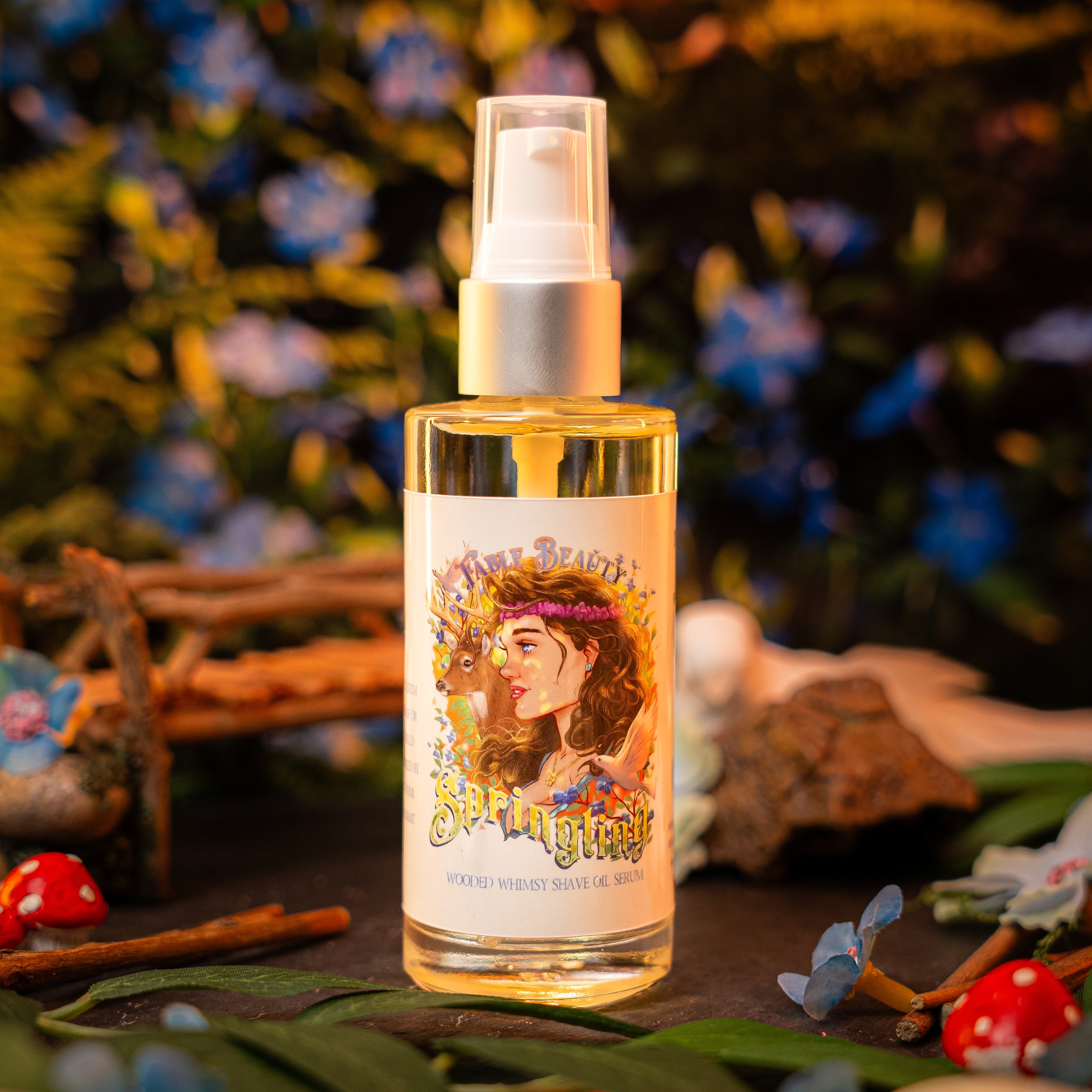 Springling Log Springling - Shave Oil Serum - Pear Juice, Ethereal Blossoms, Vanilla ...