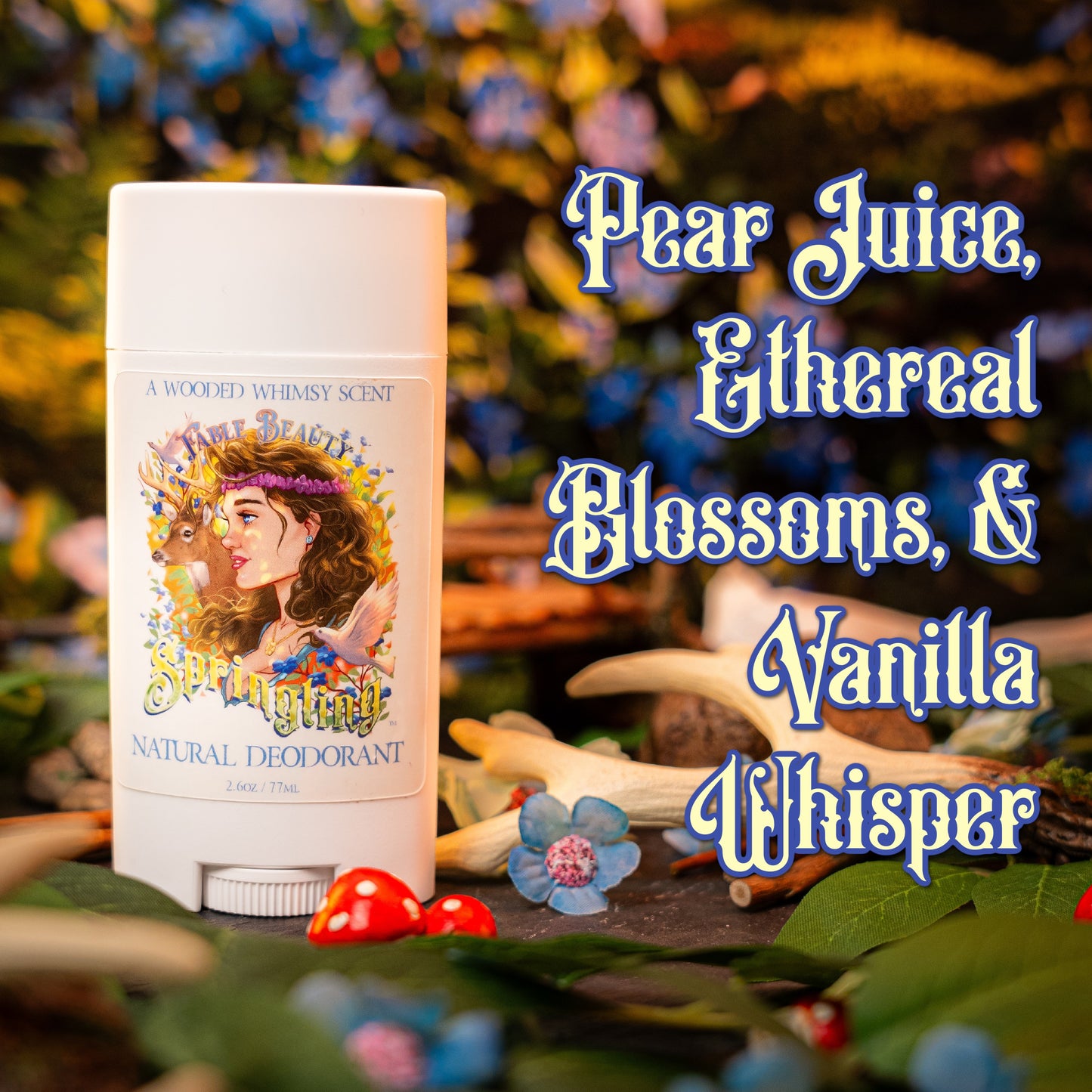 Springling - Natural Deodorant - Pear Juice, Ethereal Blossoms, Vanilla Whisper