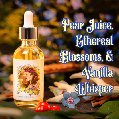 Springling - Hair Oil Elixir - Pear Juice, Ethereal Blossoms, Vanilla Whisper