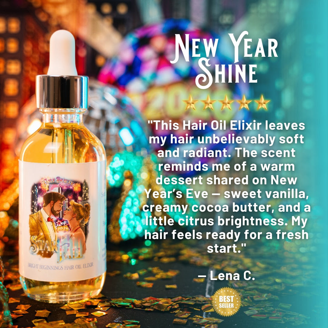 Starfall - Hair Oil Elixir - Vanilla Tonka, Whipped Cocoa Butter, Sugared Citrus