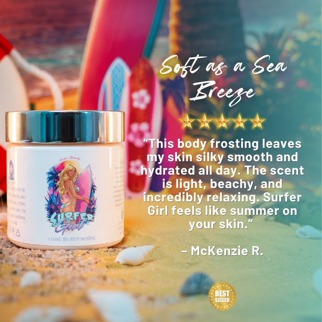 Surfer Girl - Body Frosting - Water Lily, Ocean Driftwood, Shaved Coconut