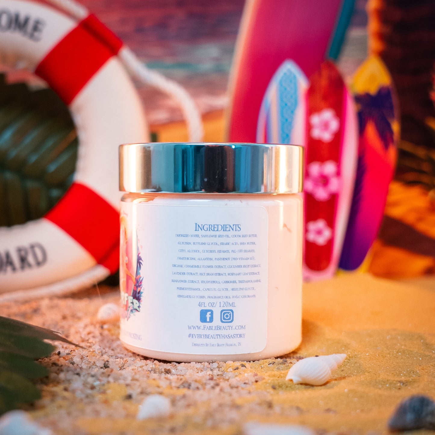 Surfer Girl - Body Frosting - Water Lily, Ocean Driftwood, Shaved Coconut