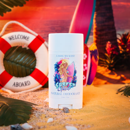 Surfer Girl - Natural Deodorant - Water Lily, Ocean Driftwood, Shaved Coconut