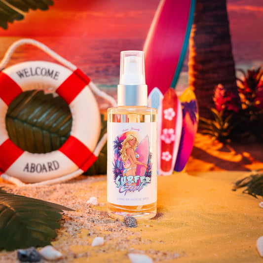 Surfer Girl - Shave Oil Serum - Water Lily, Ocean Driftwood, Shaved Coconut