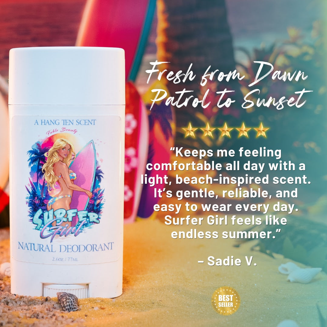 Surfer Girl - Fragrance & Function Duo - Water Lily, Ocean Driftwood, Shaved Coconut
