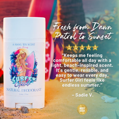 Surfer Girl - Fragrance & Function Duo - Water Lily, Ocean Driftwood, Shaved Coconut
