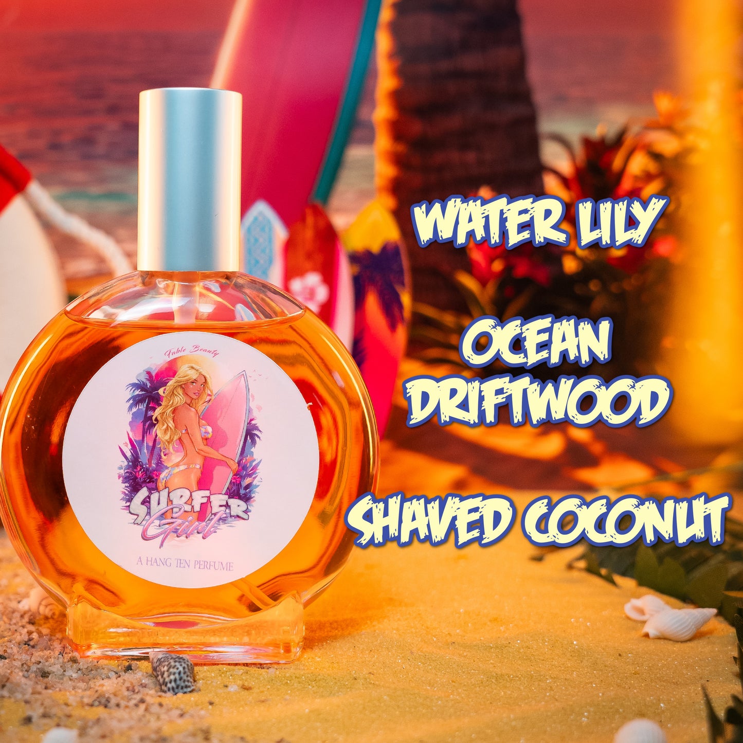 Surfer Girl - Beauty Box - Water Lily, Ocean Driftwood, Shaved Coconut