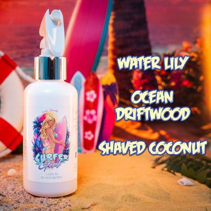 Surfer Girl - Sea Salt Hair Tonic - Water Lily, Ocean Driftwood, Shaved Coconut
